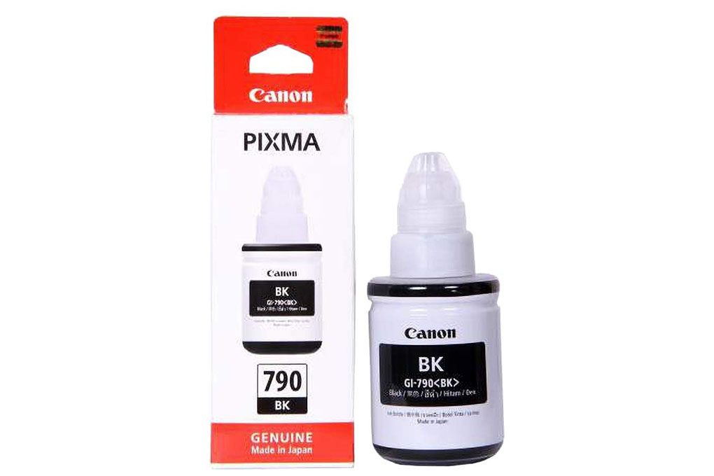 Hộp Mực In Phun Canon GI-790 BK Đen (Dành cho Canon dòng G-G1010/G2000/G2010G2012/G3000/G3010/G3012)