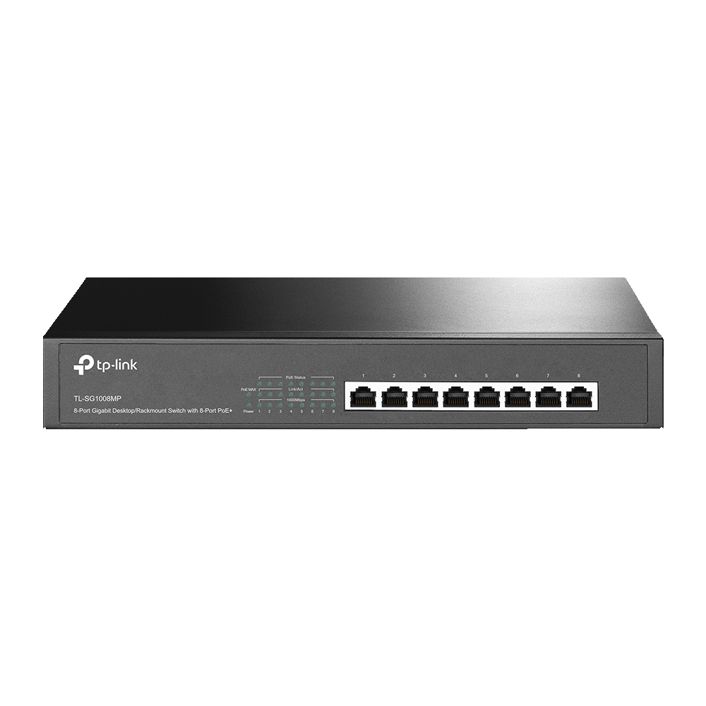 Switch TP-Link TL-SG1008MP (Gigabit (1000Mbps)/ 8 Cổng/ 8 cổng PoE/ Vỏ Thép)